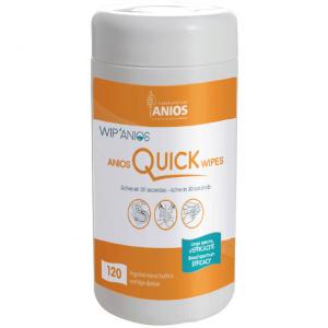 Lingettes dsinfectantes Anios Quick Wipes - Boite de 120